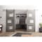 Vdomdoors Sturdy Dbl Barn Door 48 x 96in, Nebraska Grey W/ Frosted Glass, SS 13FT Rail Hangers Heavy Set SETE6933DB-S-NEB-4896 - alternate 4